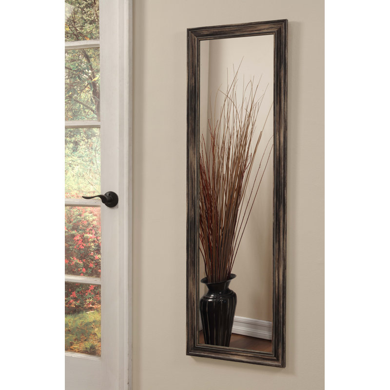 Gracie Oaks Deeping Farmhouse Over The Door Full Length Mirror Wayfair